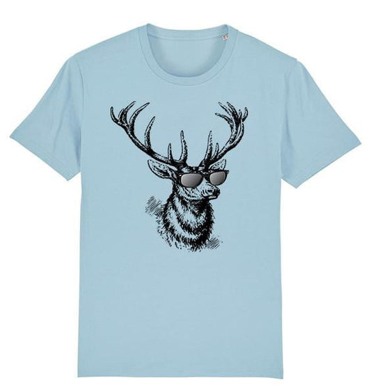 T-shirt cool cerfs à lunettes - bogossgenius