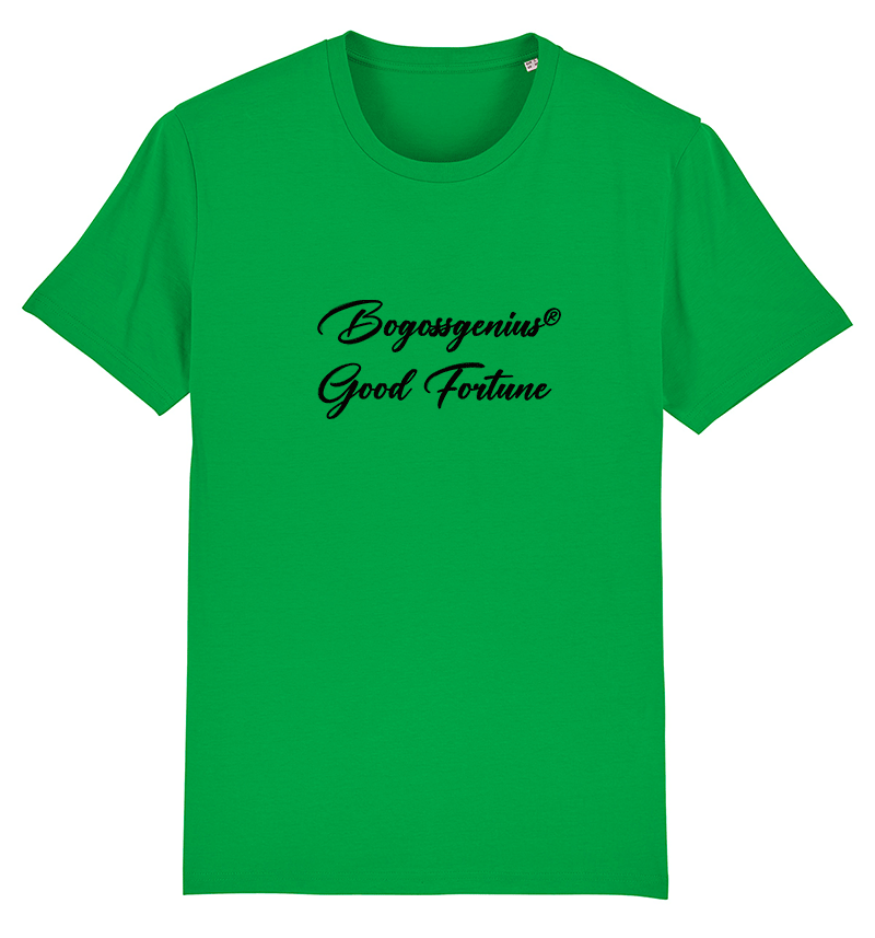 T-shirt vert Bogossgenius® Good Fortune