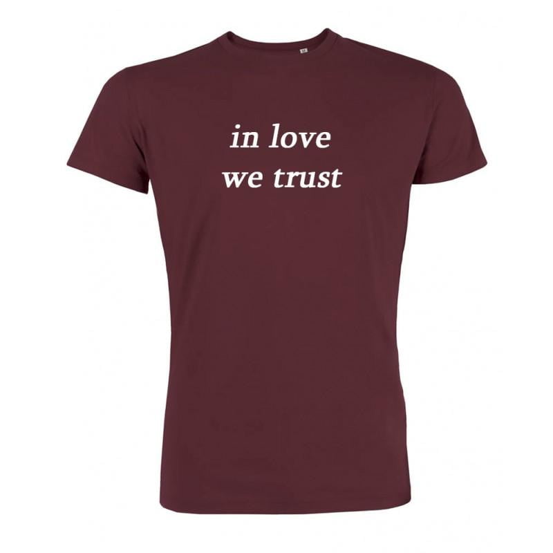 In love wue trust t-shirt imprimé - bogossgenius
