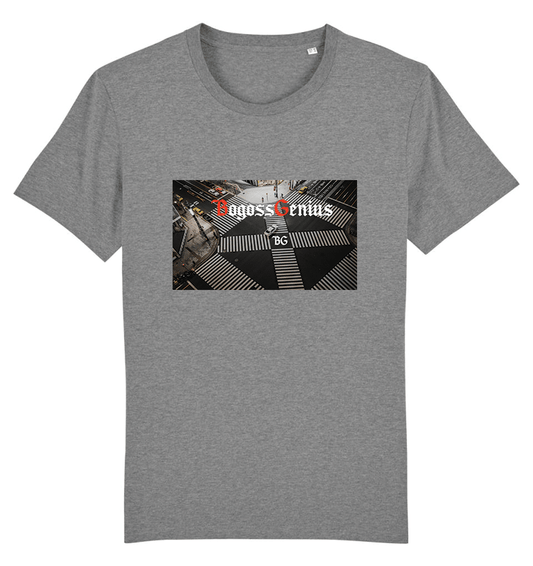 Japan street t-shirt mid heather grey - bogossgenius