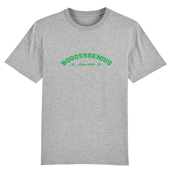 bogossgenius Green Logo incurvé tshirt - bogossgenius