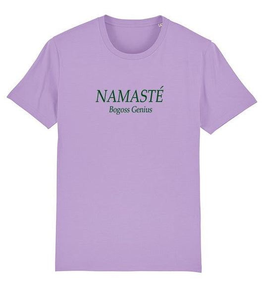 Namasté t-shirt mauve - bogossgenius