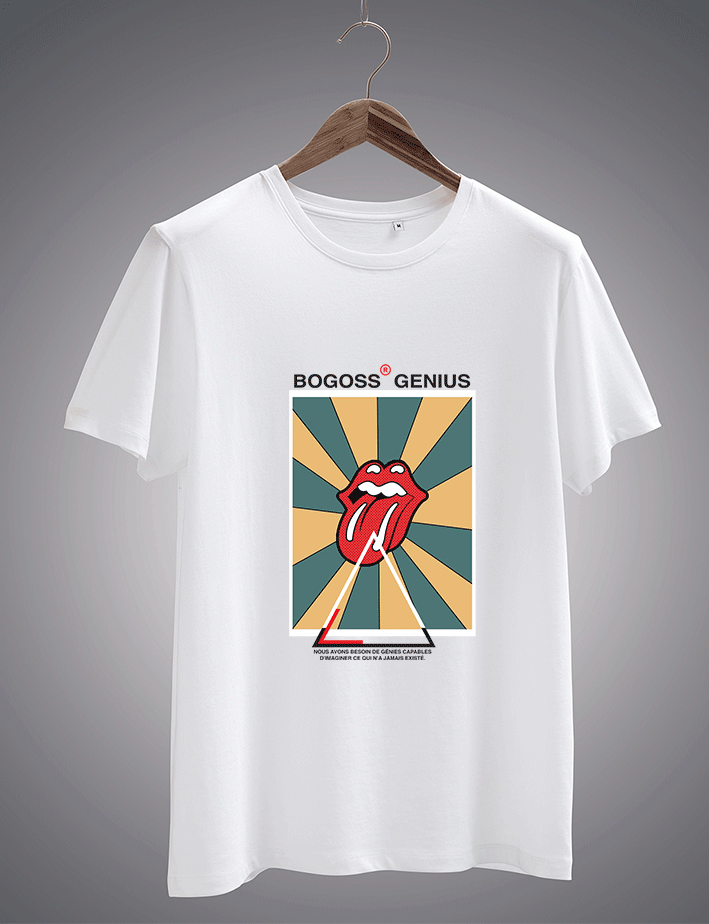 Tee-shirt homme manches courtes R. Stones pop art imprimé - bogossgenius