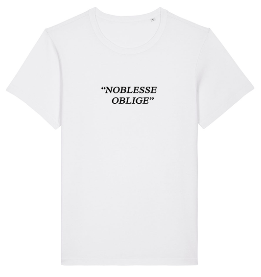 Tee-shirt blanc manches courtes Noblesse Oblige