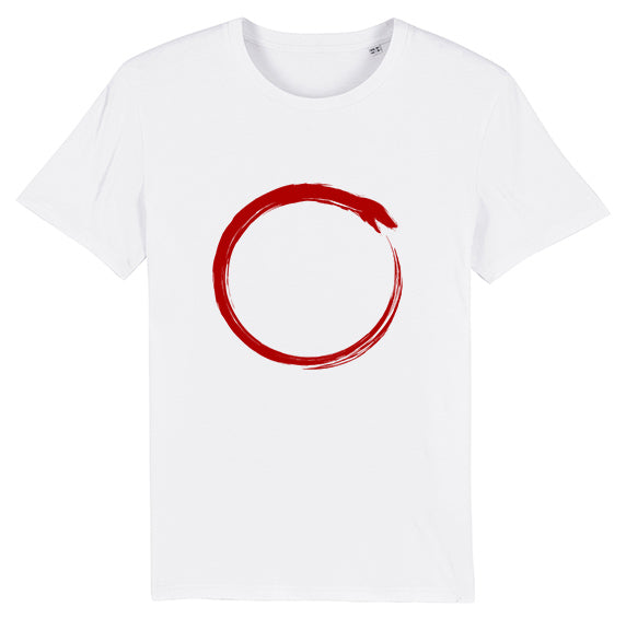 Ouroboros t-shirt blanc - bogossgenius