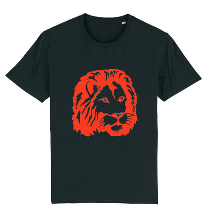 T-shirt noir lion rouge BG - bogossgenius