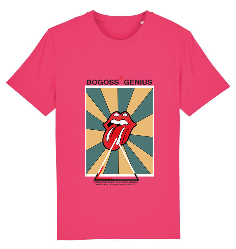 The Rolling Stones Tee Shirt Rose - bogossgenius