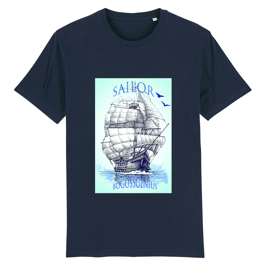 Sailor boat t-shirt french navy - bogossgenius