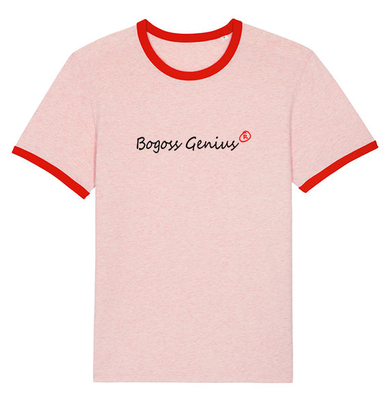 T-shirt rose bords contrastés Bogoss Genius® - bogossgenius