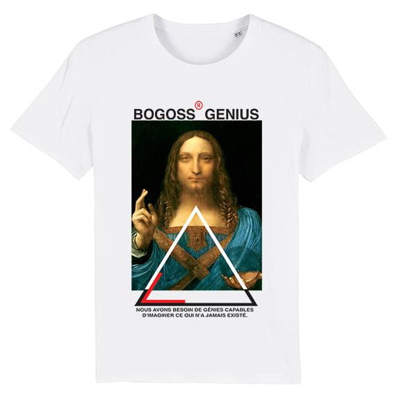 Léonard de Vinci Salvator Mundi T-SHIRT BG - bogossgenius