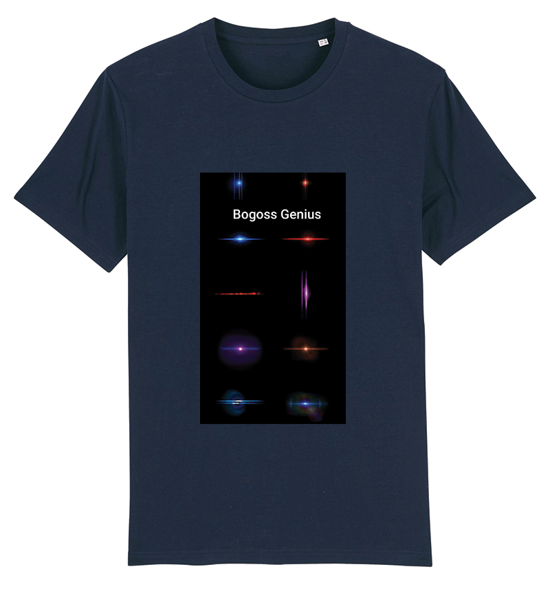 Lumières Spatiales t-shirt french navy - bogossgenius