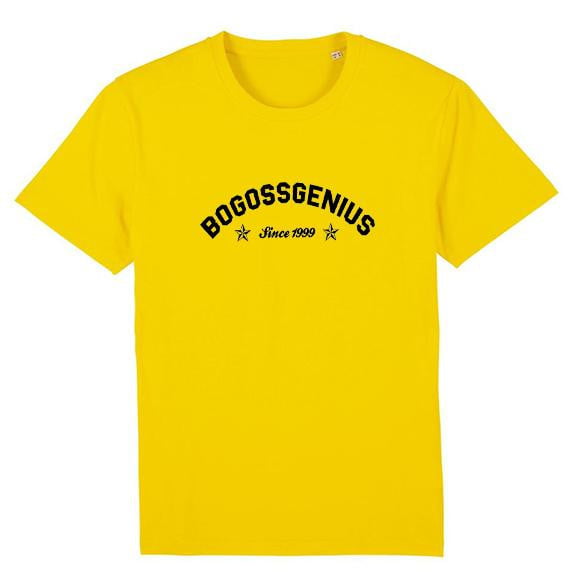 bogossgenius logos tee shirt jaune spectre - bogossgenius
