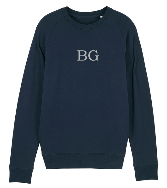 Sweatshirt french navy en coton bio bogossgenius®