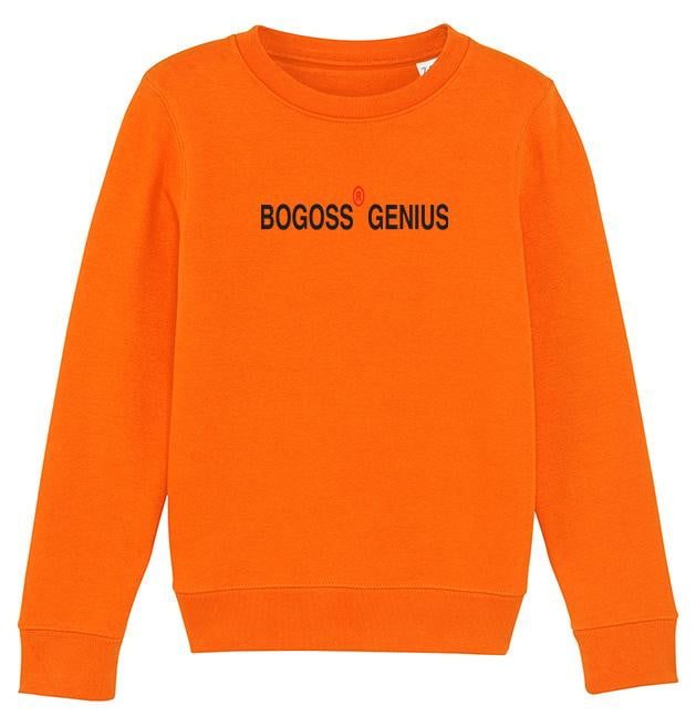 Sweatshirt Orange bogossgenius coton bio - bogossgenius