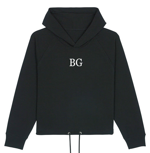 Sweat-shirt noir court femme BG - bogossgenius