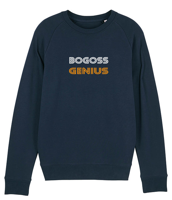 Bogoss Genius®sweat french navy - print blanc/or - bogossgenius