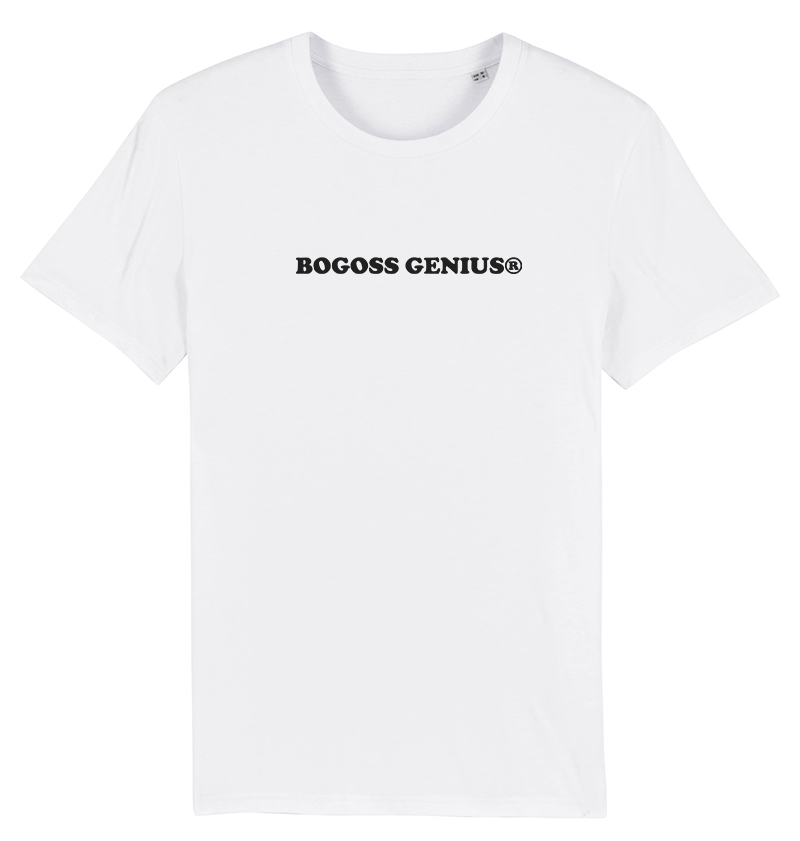 T-shirt blanc coton bio logo Bogoss Genius® - bogossgenius