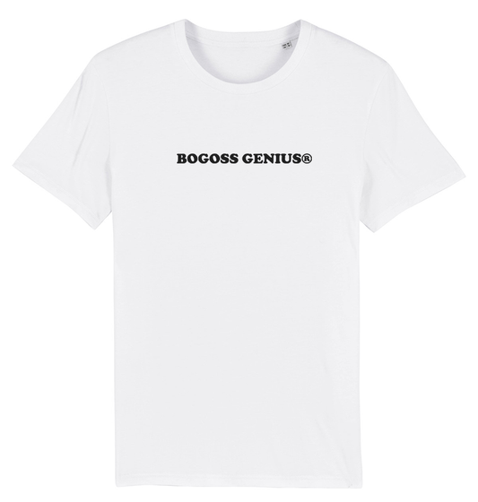 T-shirt blanc coton bio logo Bogoss Genius® - bogossgenius