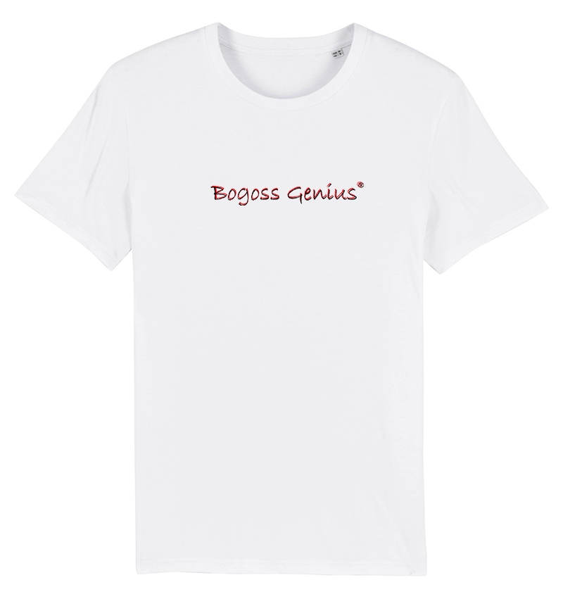 T-shirt imprimé logo BG noir et rouge - bogossgenius