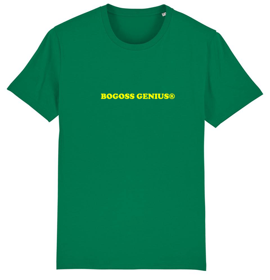 GREEN VARSITY T-SHIRT À LOGO IMPRIMÉ BOGOSSGENIUS® - bogossgenius