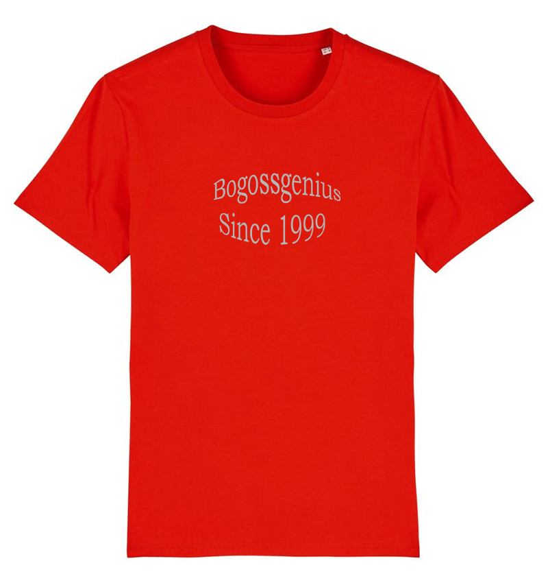 Tee-shirt rouge pour homme bogossgenius® 1999