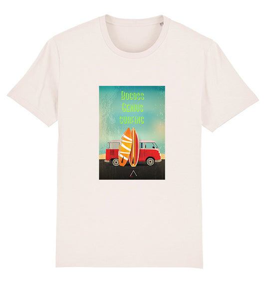 T-shirt vintage white surf - bogossgenius