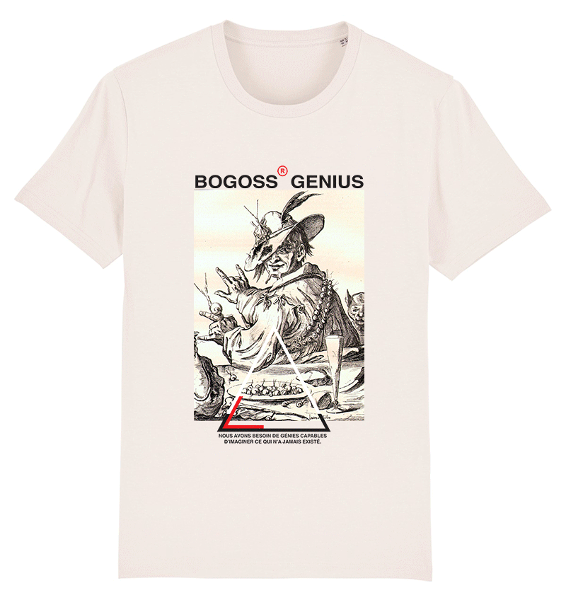t-shirt blanc vintage escargots - bogossgenius