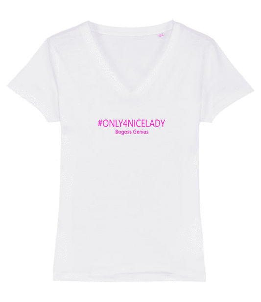 Haut femme décolleté blanc #only4nicelady - bogossgenius