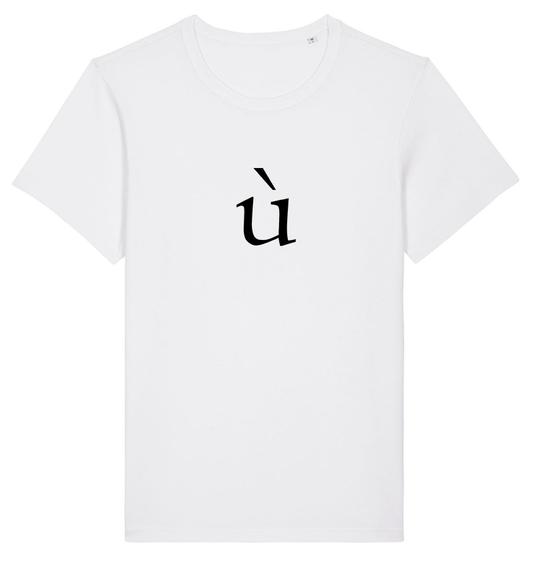 T-SHIRT BLANC IMPRIMÉ NOIR Ù - bogossgenius