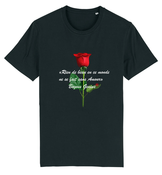Saint Valentin Amour t-shirt noir mixte