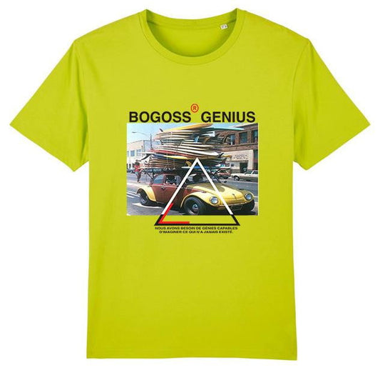 T-shirt green skl surf style - bogossgenius